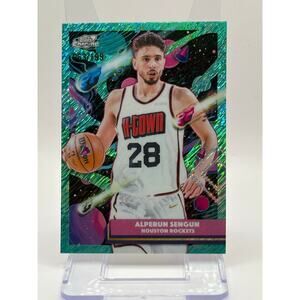 2026 Topps Chrome Cosmic Alperun Sengun Aqua Refractor 63/199 SP Rockets